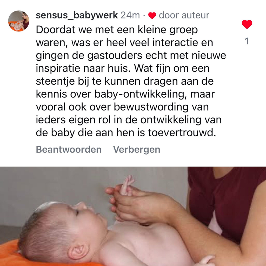 Reactie Martzen op baby's in de gastouderopvang